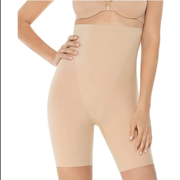 Spanx trust your thinstincts high rise shapewear shorts nude size small #2123 - Picture 1 of 8